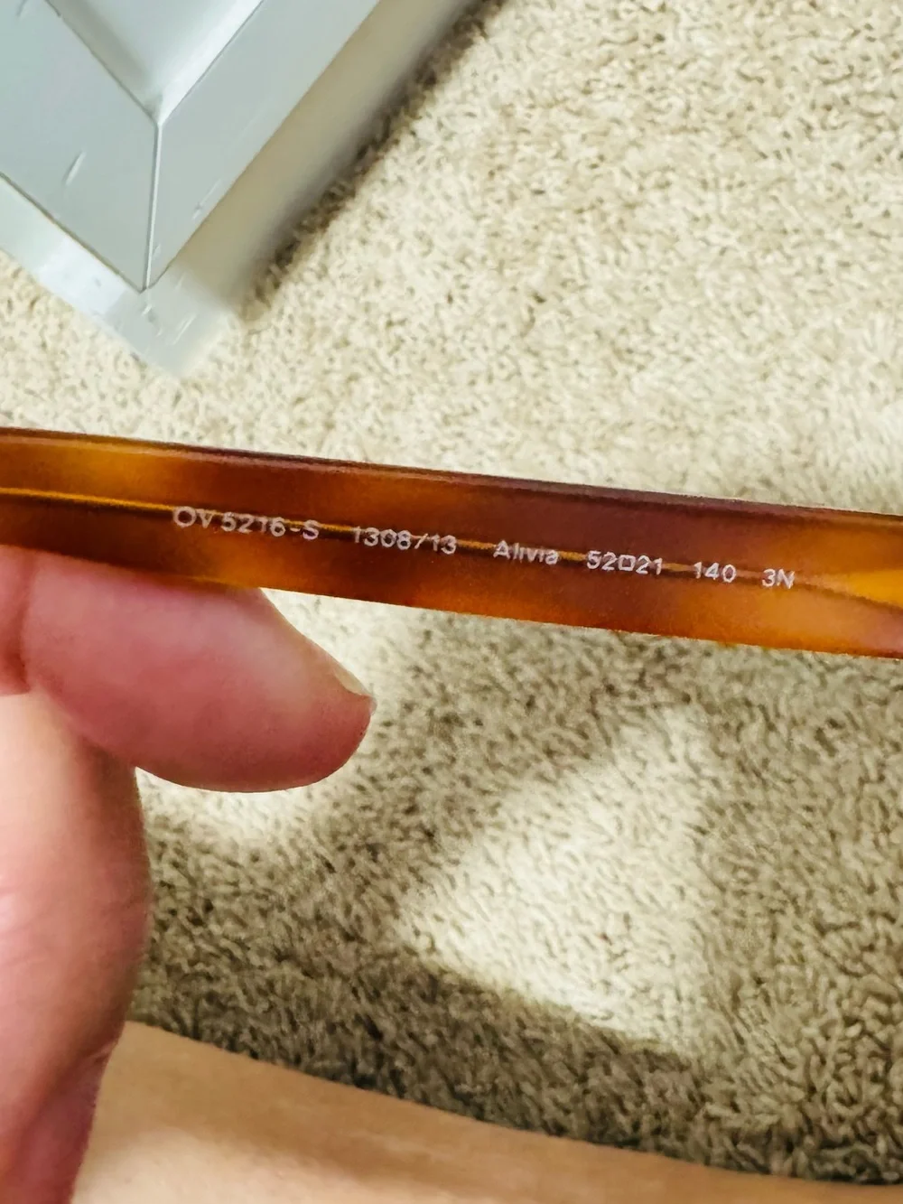 Oliver Peoples Tortoiseshell Sunglasses in Amber Brown GREGORY PECK.  NO CASE
